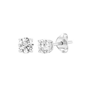 Gilded Lab-Grown Diamond Stud Earrings for Women | 925 Sterling Silver Studs and 14KT Gold 925 Plated Silver | Hypoallergenic Fine Jewelry - 1 of 4