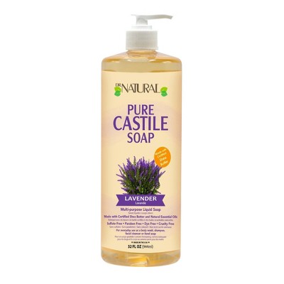 Dr. Natural Pure Castile Soap with Organic Shea Butter - Lavender - 32 fl oz