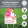 Big Dot of Happiness Girl Special Delivery - Baby Shower Decorations - Pink It's A Girl Stork Baby Announcement & Welcome Yard Sign - 3 of 4
