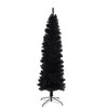7.5FT Black Slim Artificial Christmas Tree Includes Foldable Metal Stand - 4 of 4