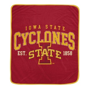 NCAA Iowa State Cyclones Vintage Arch Block Flannel Fleece Blanket - 1 of 1