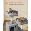 FEANDREA Cat Tree, Cat Tower for Indoor Cats, 56.3-Inch Cat Condo with Scratching Posts, Hammock, Plush Perch - 4 of 4