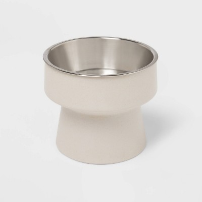 Elevated Dog Bowl - Gray - 3.5 Cups - Boots &#38; Barkley&#8482;