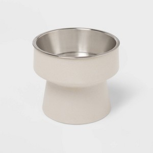 Elevated Dog Bowl - Gray - 3.5 Cups - Boots & Barkley™ - 1 of 3