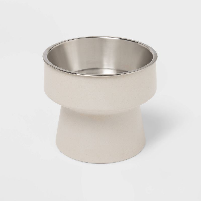 Elevated Dog Bowl - Gray - 3.5 Cups - Boots &#38; Barkley&#8482;, 1 of 7