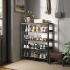 Shoe Rack, 5-Tier Shoe Storage Organizer with 4 Metal Mesh Shelves for 16-20 Pairs and Large Surface for Bags, for Entryway, decorative shoe rack - 3 of 4