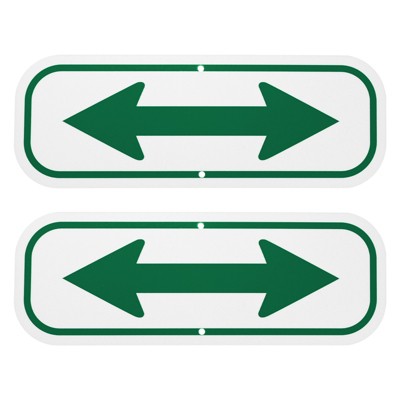 Unique Bargains Aluminum Reflective Outdoor Durable Arrow Sign 1 Pc