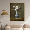 Art Remedy Jean Baptiste Chardin - A Vase of Flowers Classical vintage floral vase wall art Framed - 2 of 4