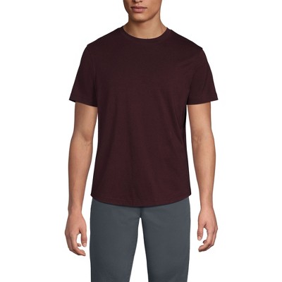 Lands' End Men's Short Sleeve Supima Curved Hem Tee
