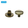 Unique Bargains Brass Rust-proof Durable Leather Belt Scrapbook Binding Chicago Screws 25 Sets - 3 of 4