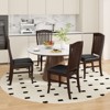 Tangkula Modern Dining Chairs Set of 4 Armless Kitchen Chairs w/Upholstered Seat - 4 of 4