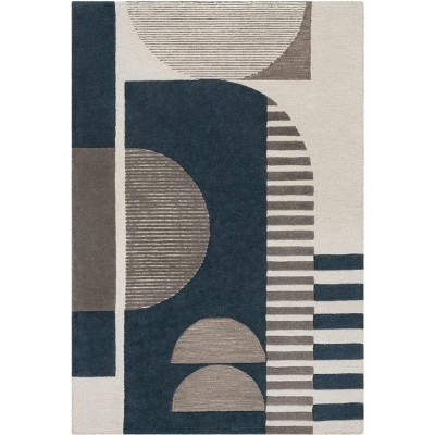 Hauteloom Rectangle Area Rug  Teal