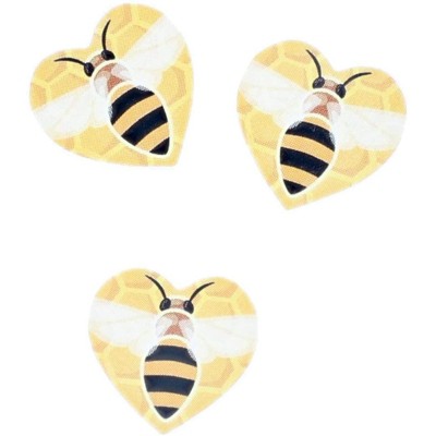 1050 Count Heart Shaped Bee Stickers 1 inch Colorful Bee Adhesive Labels Sheets for Kids, Party Favor Bags, Decoration, Baby Shower, Greeting Cards
