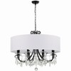 Crystorama Lighting Othello 8 - Light Chandelier in  Matte Black - 2 of 4