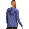 Sofra Women's Cotton Comfort Zip Up Hoodie Jersey Sweater - 4 of 4