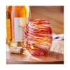 TAG Swirl Stemless Drinkware Beverage Glass Orange - 2 of 2