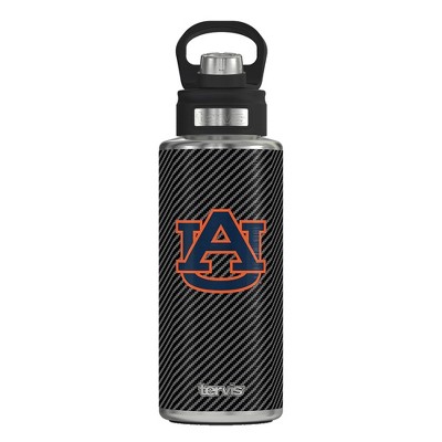 NCAA Auburn Tigers 32oz Carbon Fiber Stainless Steel Water Bottle