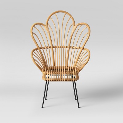 Avocet Rattan Fan Back Accent Chair - Threshold™