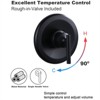 WOWOW Single-Handle 7-Spray Shower Faucet 1.8 GPM with Dual Shower Adjustable Heads in Matte Black (Valve Included) - 4 of 4