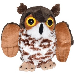 Wild Republic Pocketkins Eco Great Horned Owl Stuffed Animal, 5 Inches - 1 of 1