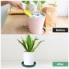 Unique Bargains Plastic Indoor Durable Flower Pot Plant Saucer 2 Pcs - 4 of 4