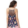 Aeropostale Womens Floral Mesh Racerback Tank Top - 2 of 2