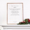 Transpac Wood 32.25 in. Off-White Christmas The First Noel Frame Decor - 2 of 3