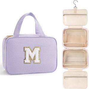 Toiletry Bag Men Hanging Compact Large Travel Initial Makeup for Women Teen - 1 of 4