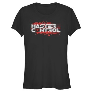 Juniors Tron: Ares Master Control Bright Glitching Logo T Shirt - 1 of 4