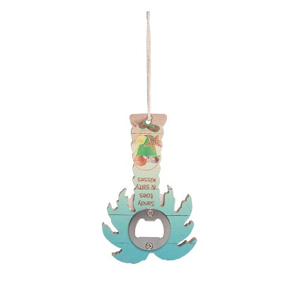 Beachcombers 5.5" MDF PALM SALTY KISS BTTLE OPENER