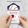 Big Dot of Happiness Batter Up - Baseball - Cards for Kids - Happy Valentine's Day Pull Tabs - Set of 12 - 2 of 4