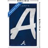 Trends International MLB Atlanta Braves - Logo 25 Framed Wall Poster Prints - 3 of 4