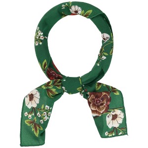 INSPIRE CHIC Women's Chiffon Scarves Floral Print Square Neckerchief 25.6" X 25.6" - 1 of 4