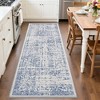 Vintage Washable Area Rug – Distressed Non-Slip Stain-Resistant Carpet for Living Room, Bedroom, Office - 2 of 4