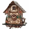 One Day Cuckoo Clock 9" – Cottage with Deer, Tree & Water Pump, Black Forest Germany By River City Clocks - 2 of 3