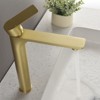 Cobbe Single Handle Bathroom Vessel Sink Faucet Single-Hole Installation Brushed Gold - 4 of 4
