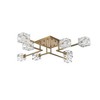 Elegant Lighting Lyra 32 inch Flush Mount in Satin Gold - 4 of 4