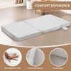 3-in-1 Convertible Folding Sleeper Chair Sofa Bed Lazy Couch with Pillow Fabric for Living Room - 4 of 4