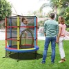 Infans 55" Kids Trampoline Bouncing Jumping Mat Recreational Trampoline W/Enclosure Net - 2 of 4