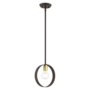 Livex Lighting Modesto 1 - Light Pendant in  Bronze - 1 of 2