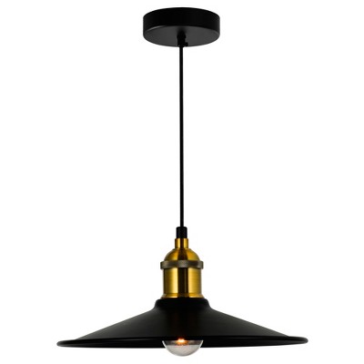 CWI Lighting Brave 1 Light Black Mini Pendant