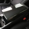1 paint central armrest box cover, carbon fiber decorative stickers, car interior modification, suitable for most vehicles - 2 of 4
