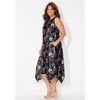 Catherines Women's Plus Size Anywear Reversible Crisscross V-Neck Maxi Dress - 4 of 4