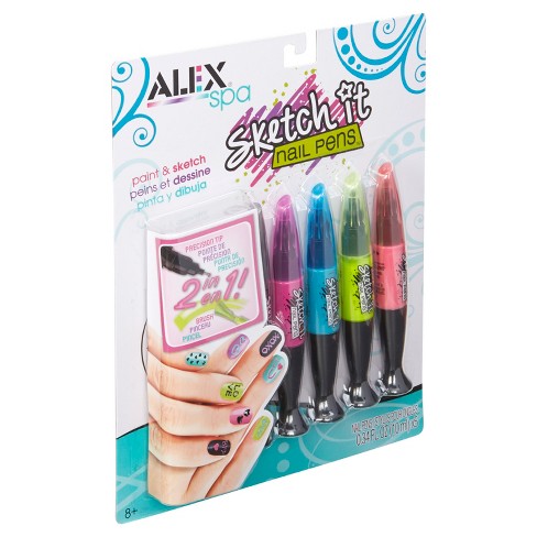 Alex Toys Spa Hot Hues Sketch It Nail Pens