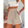 Imily Bela Women's Summer Wide-Leg High-Waist Casual Shorts with Pockets - 4 of 4