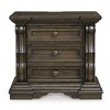 Signature Design by Ashley Maylee 2 Drawer Nightstand with USB Ports, Brown - 3 of 4
