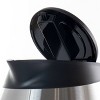 Mega Chef 1.8Lt. Glass and Stainless Steel Electric Tea Kettle: BPA-Free, Push-Button Lid, 360° Base, Overheat Protection - 3 of 4