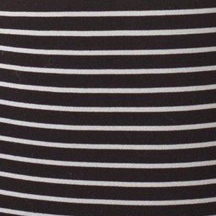 jet black with grey stripe