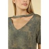 Women's Camo Choker Tee - Honey Punch - image 3 of 3