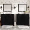 NicBex 24/30/36/48/72" Vintage Style Bathroom Vanity with Ceramic Sink,Matte Black Storage Cabinet for Bathroom,4"Faucet Hole(Faucet Not Included) - 2 of 4
